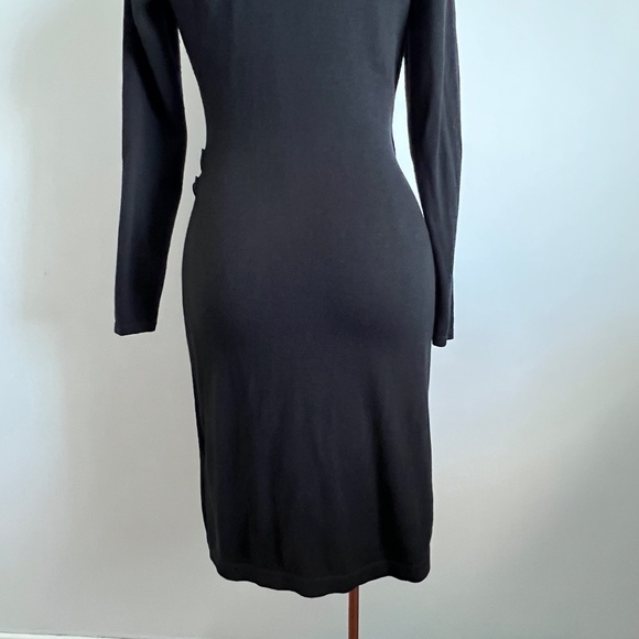 Chaps - Black Bodycon Knit Dress - Picture 7 of 11